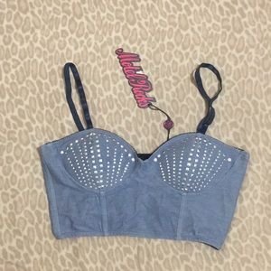 Motel Rocks Bernice Bralette Crop Top Bustier